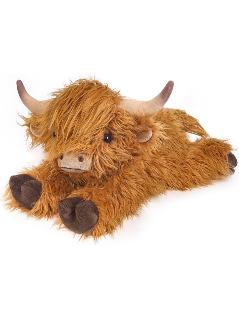 25” Highland Cow Weighted Plush Toy | Microwavable & Coolable | Warm Gift for